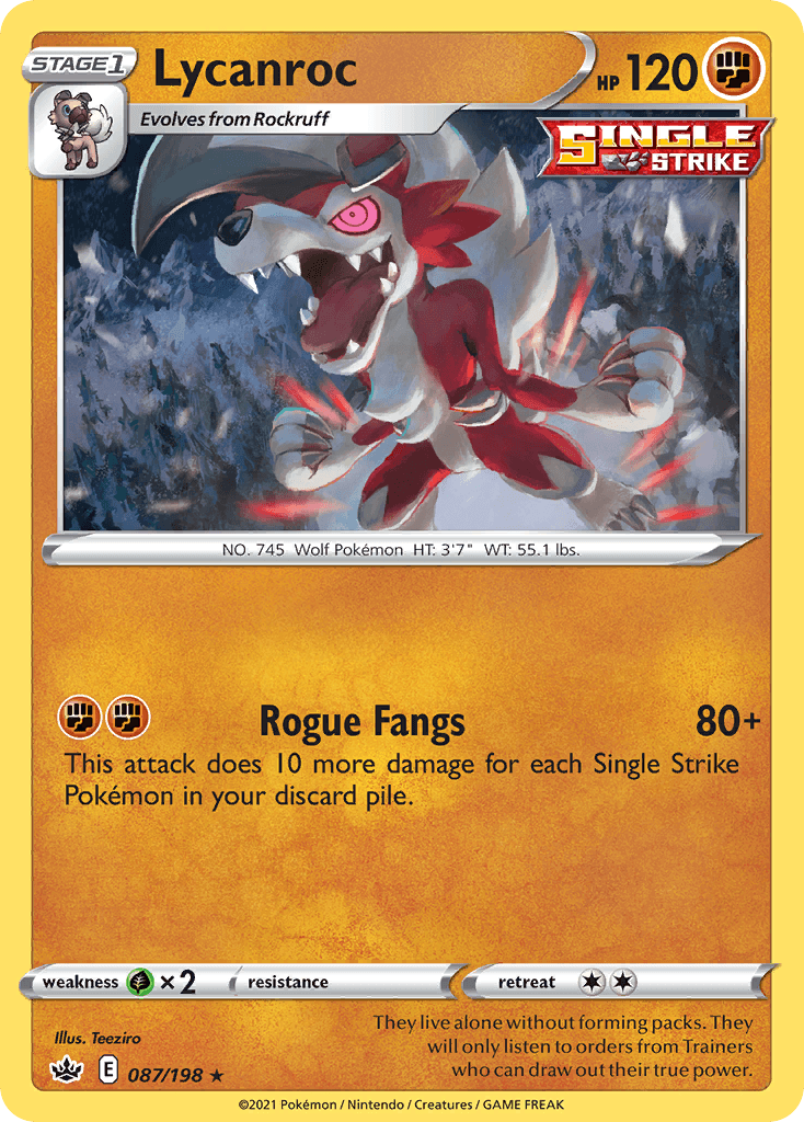 Carta Pokémon Lycanroc