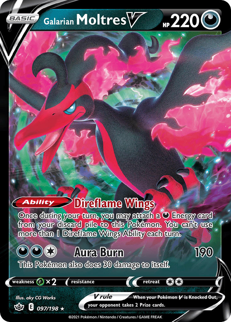 Carta Pokémon Galarian Moltres V