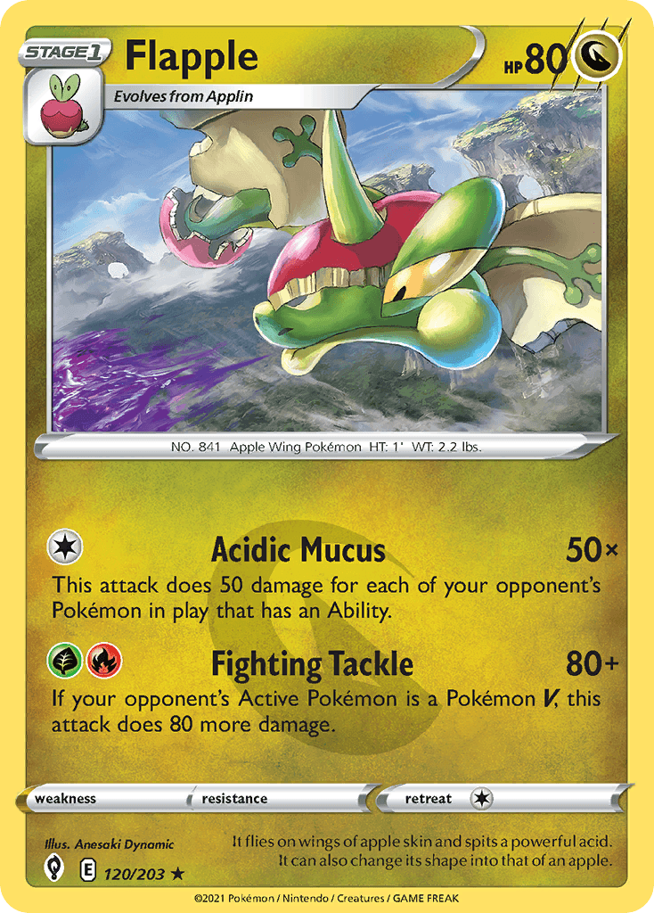 Carta Pokémon Flapple 120