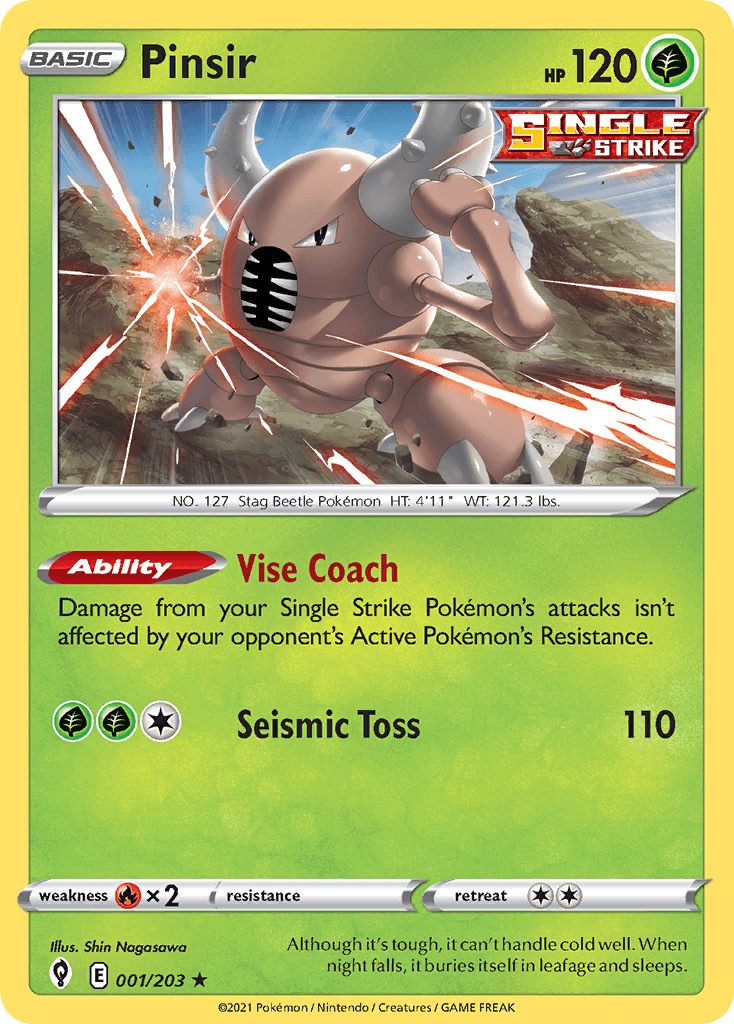 Carta Pokémon Pinsir 1