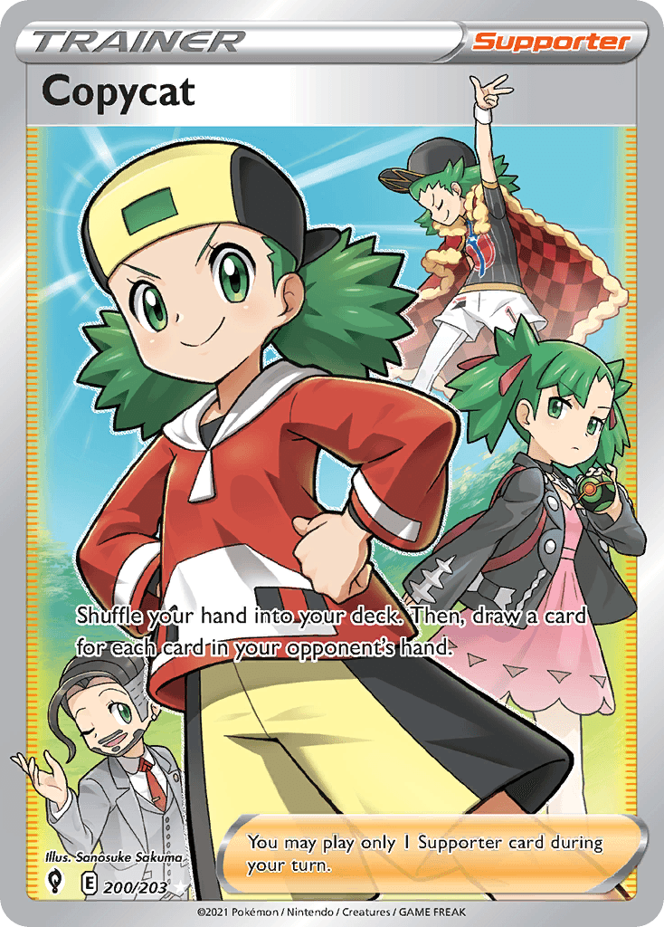 Carta Pokémon Copycat 200 de Evolving Skies