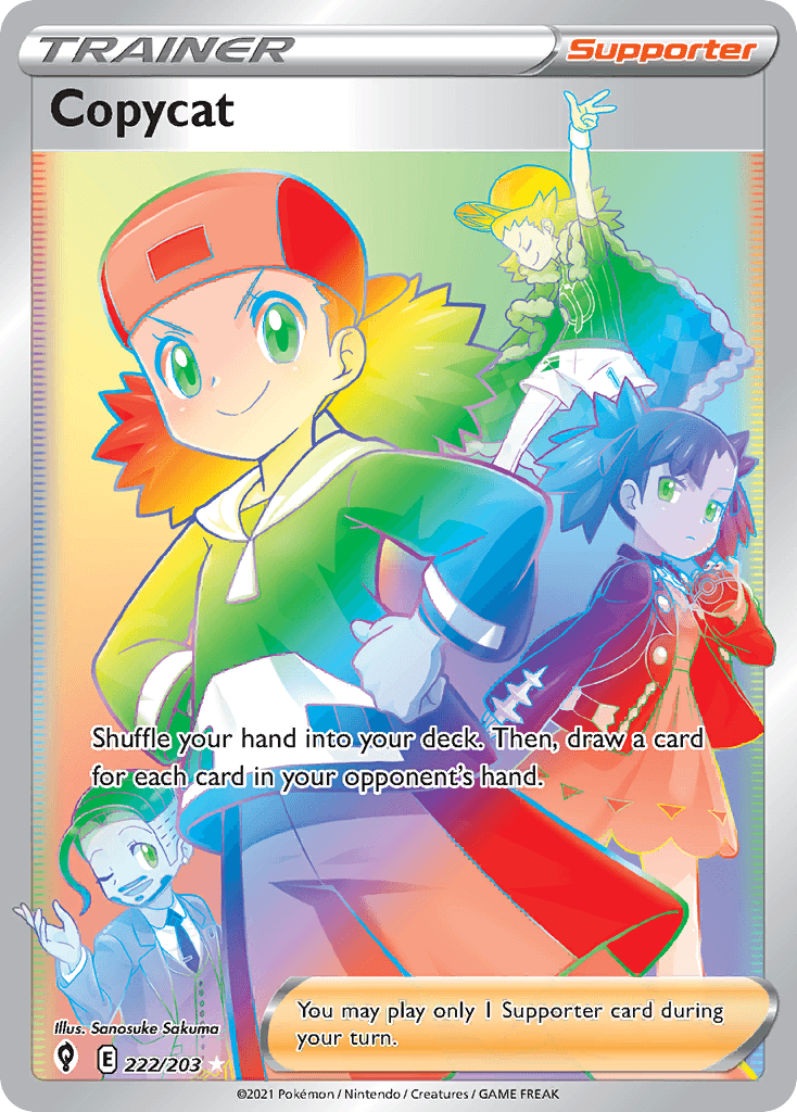 Carta Pokémon Copycat 222 de Evolving Skies
