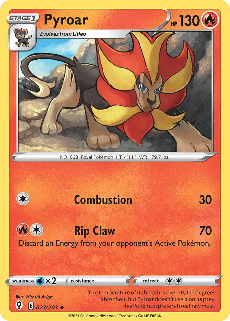 Carta Pokémon Pyroar 23