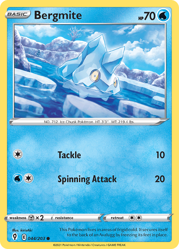Carta Pokémon Bergmite 44