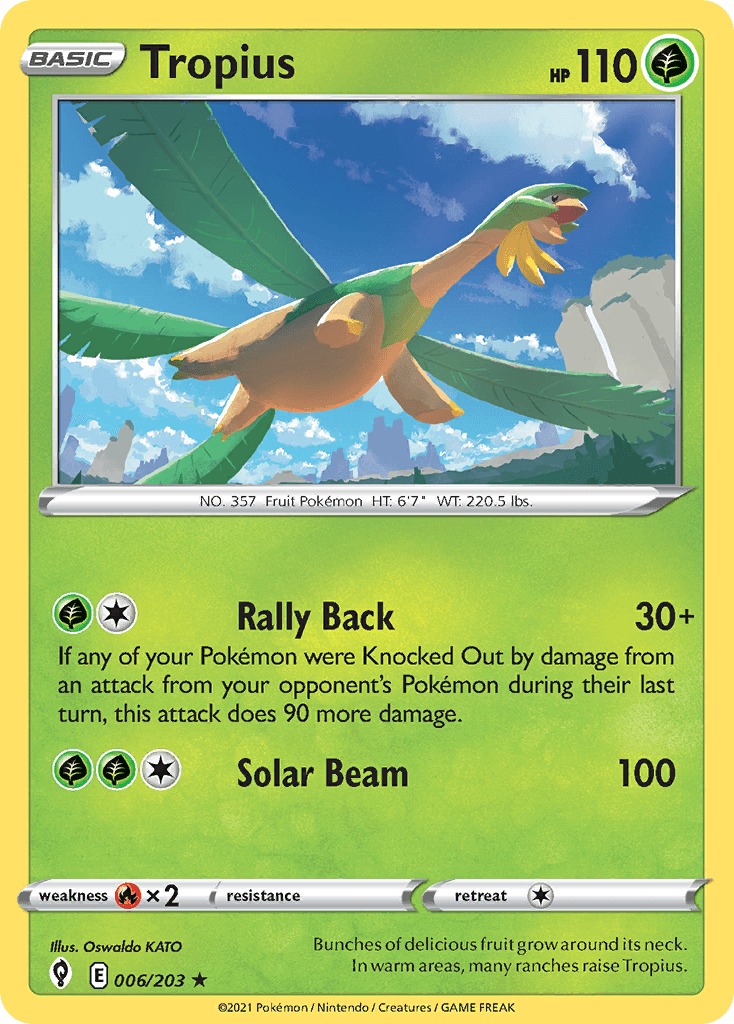 Carta Pokémon Tropius 6