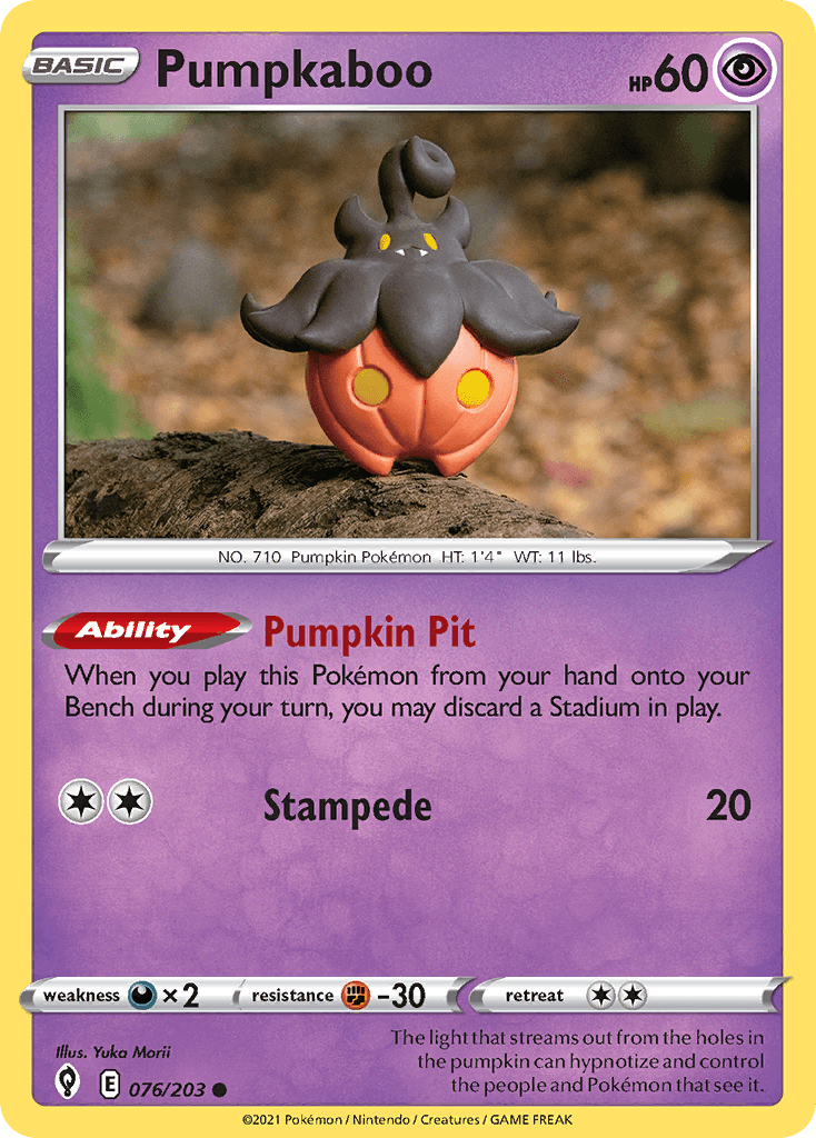 Carta Pokémon Pumpkaboo