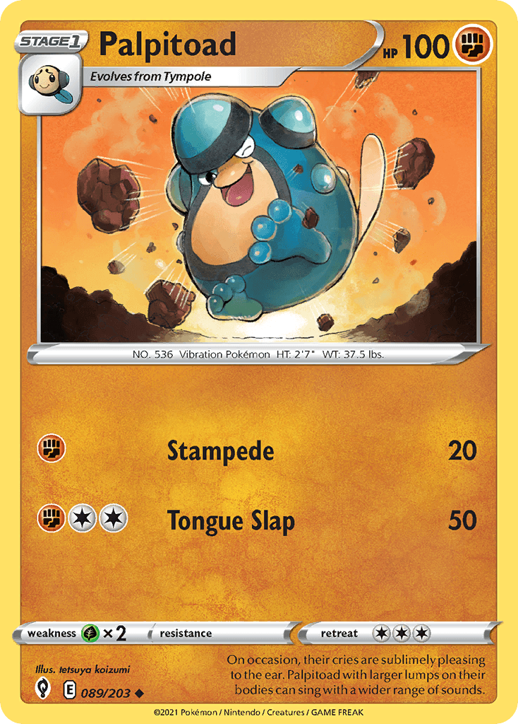 Carta Pokémon Palpitoad 89