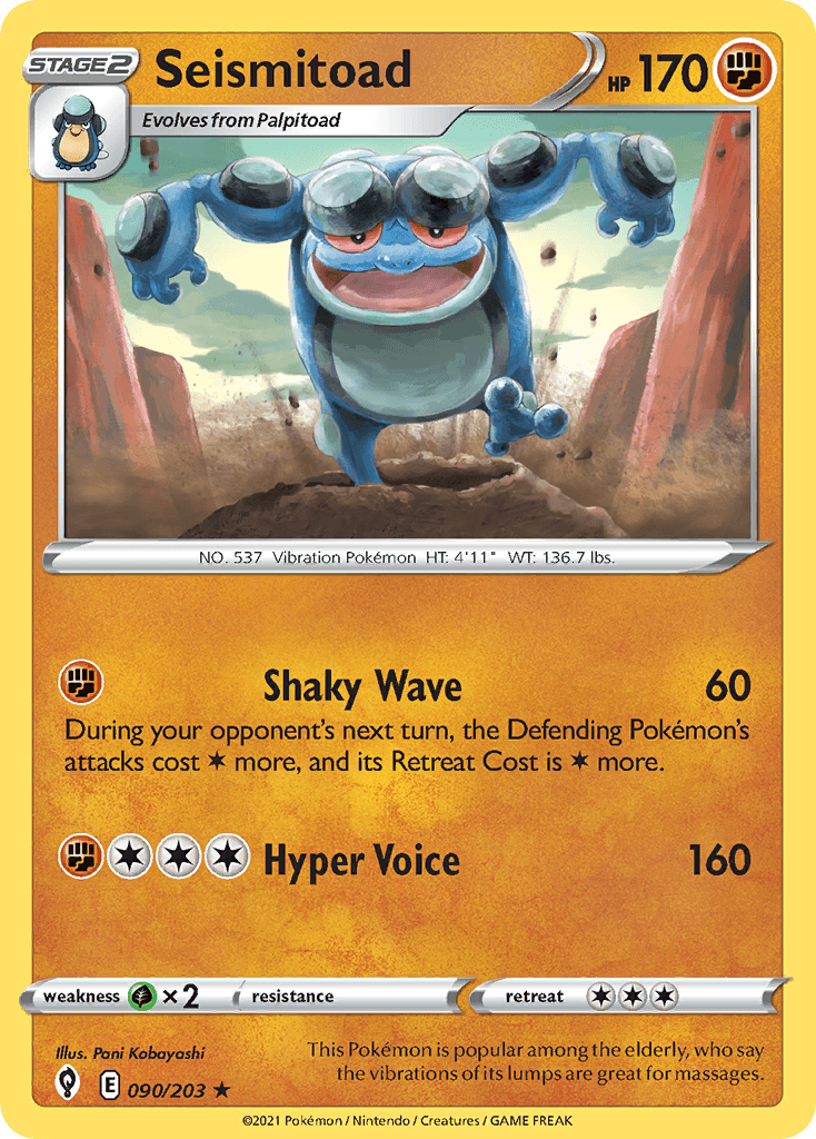 Carta Pokémon Seismitoad 90