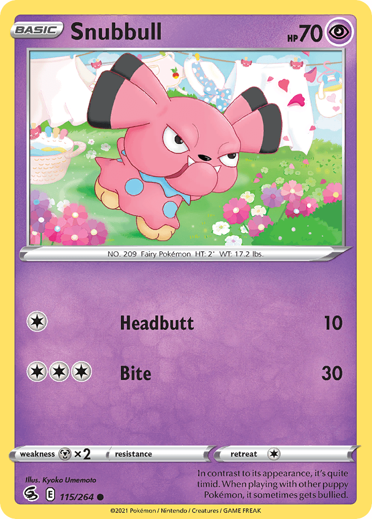 Carta Pokémon Snubbull
