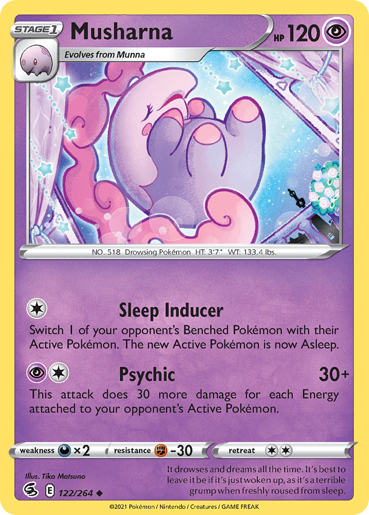 Carta Pokémon Musharna 122 de Fusion Strike