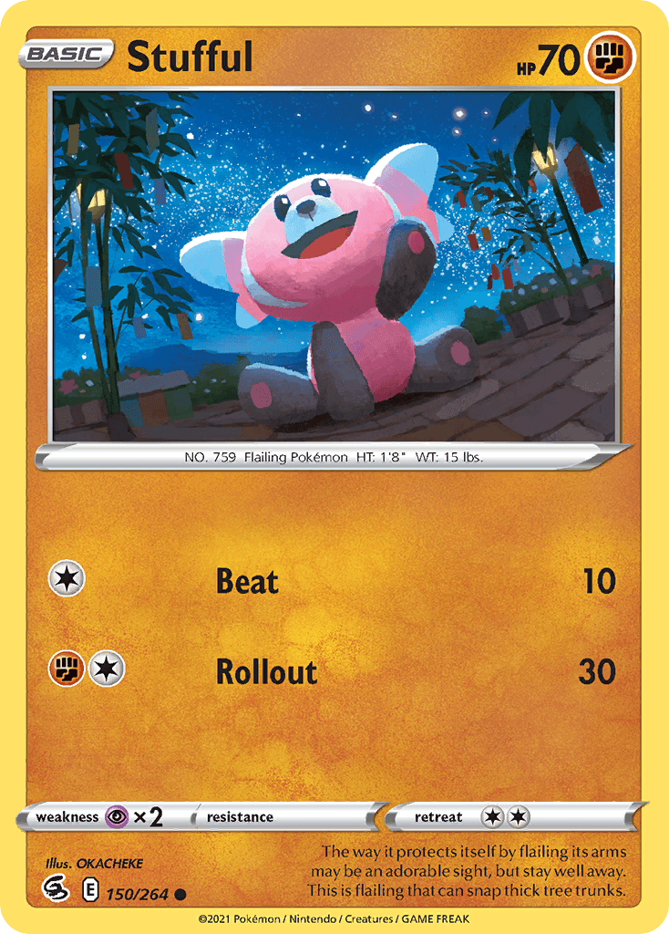 Carta Pokémon Stufful 150 de Fusion Strike