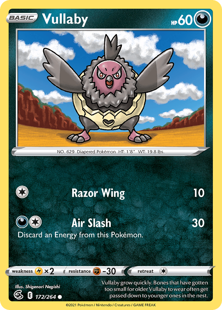 Carta Pokémon Vullaby 172