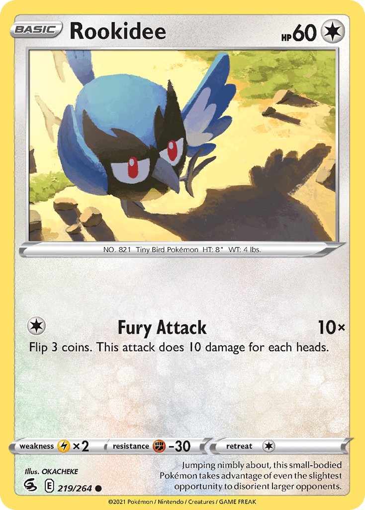 Carta Pokémon Rookidee 219