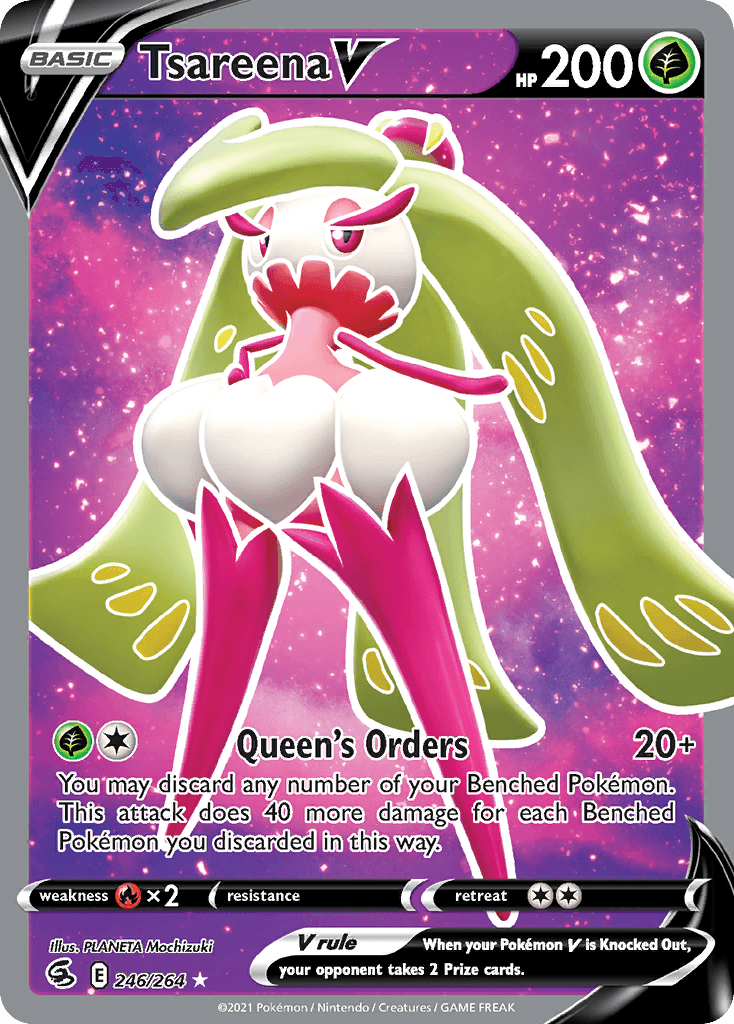 Carta Pokémon Tsareena V 246 de Fusion Strike