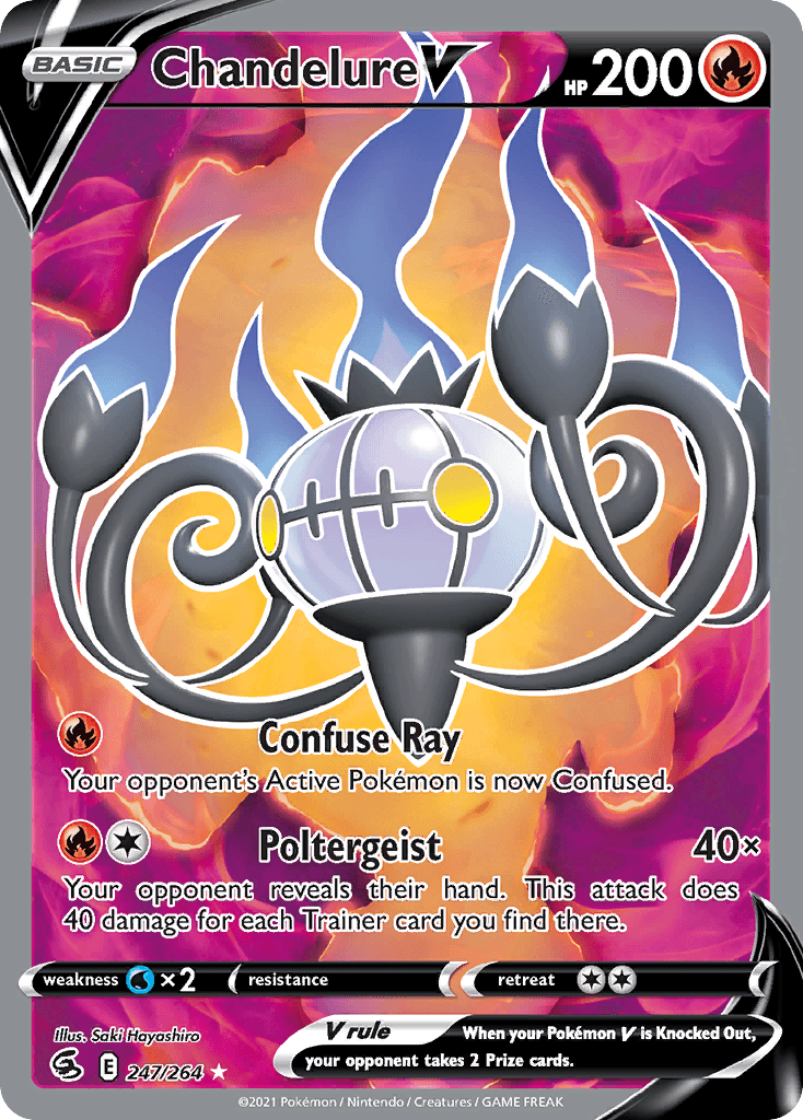 Carta Pokémon Chandelure V