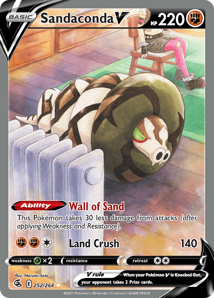 Carta Pokémon Sandaconda V 252