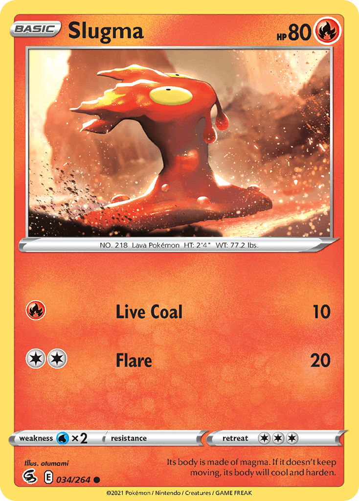 Carta Pokémon Slugma