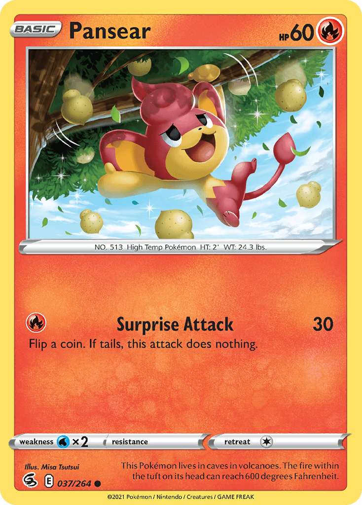 Carta Pokémon Pansear