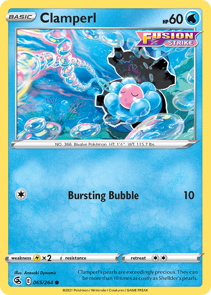 Carta Pokémon Clamperl 65