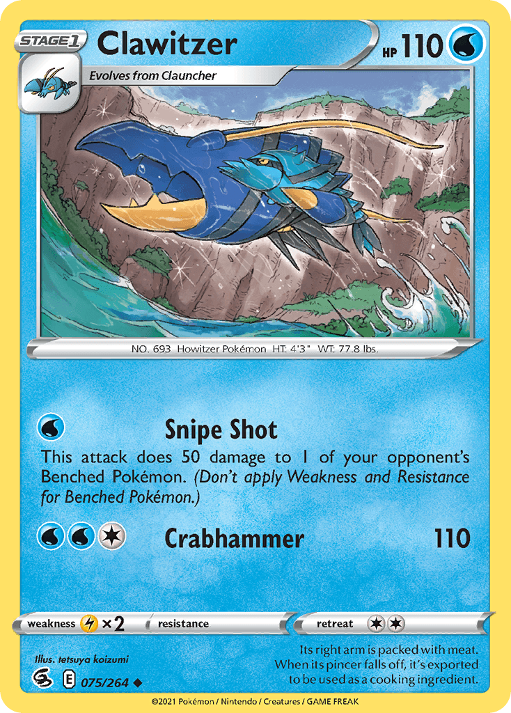 Carta Pokémon Clawitzer