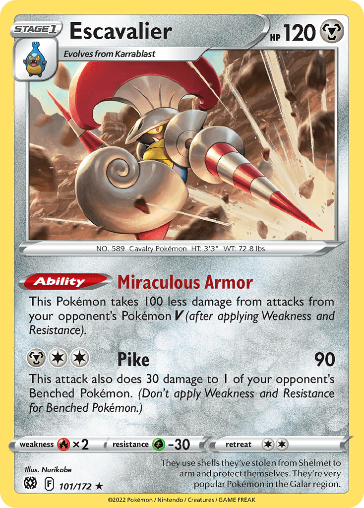 Carta Pokémon Escavalier 101