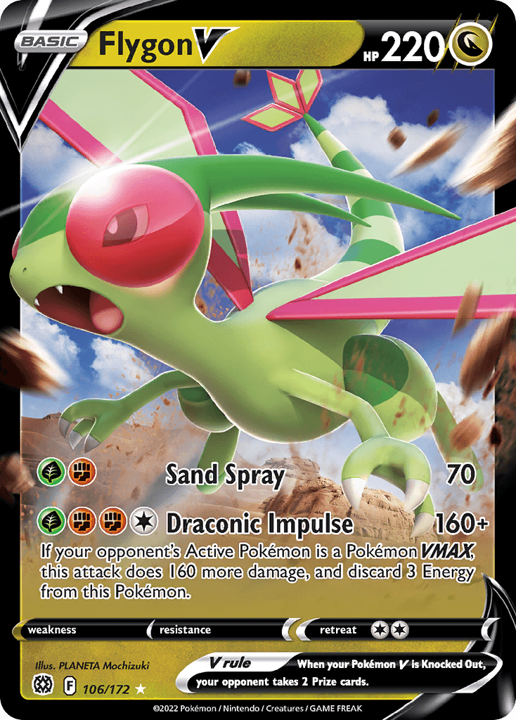 Carta Pokémon Flygon V
