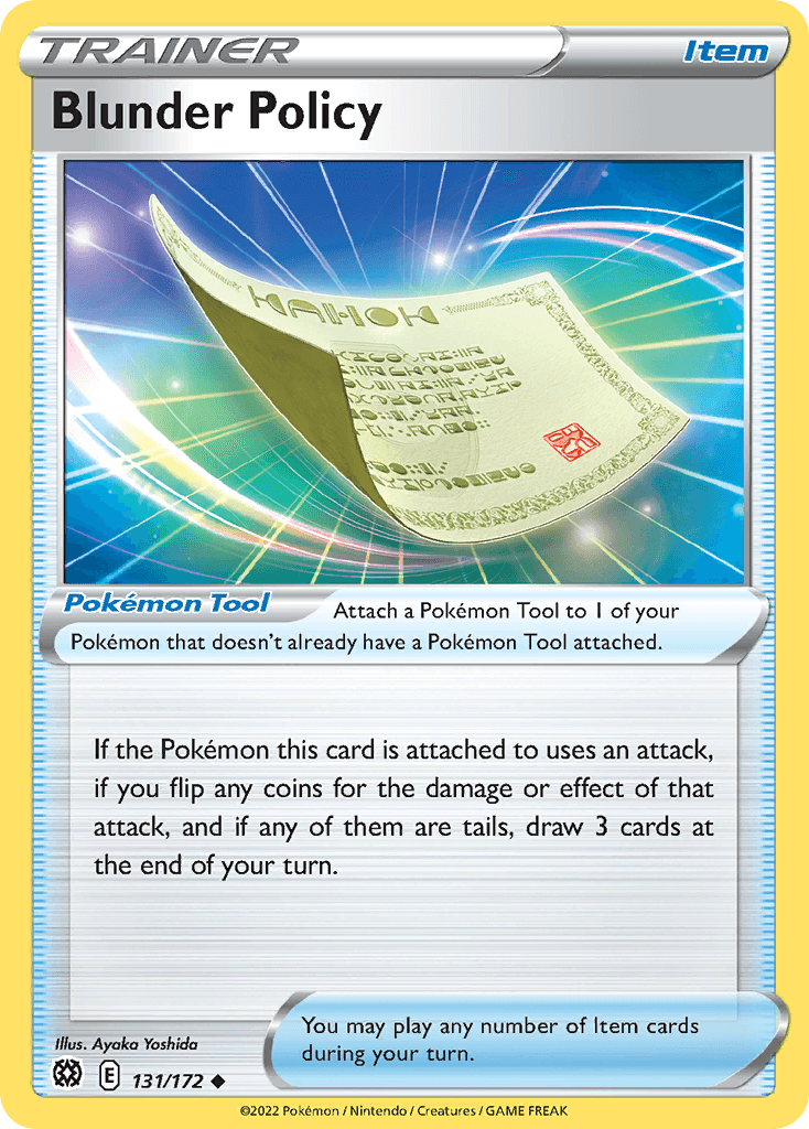 Carta Pokémon Blunder Policy 131 de Brilliant Stars