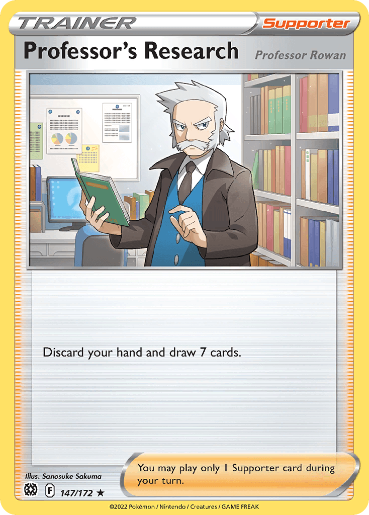 Carta Pokémon Professor's Research 147 de Brilliant Stars