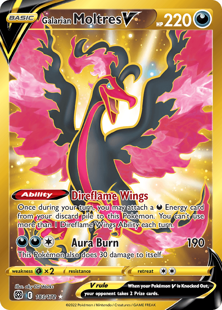 Carta Pokémon Galarian Moltres V