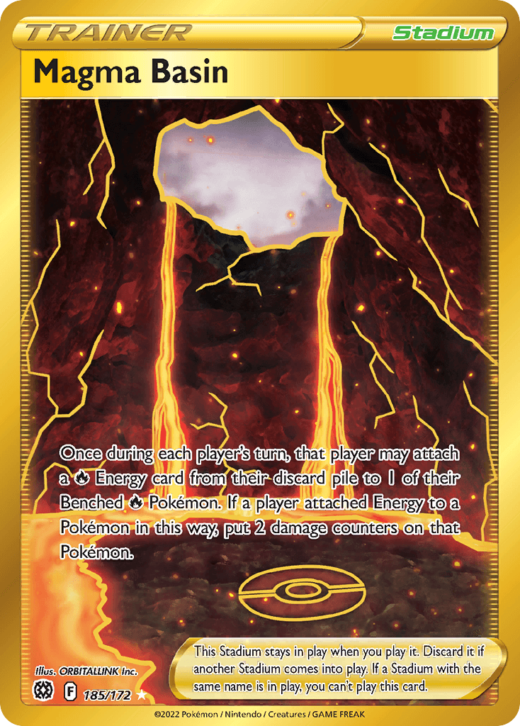 Carta Pokémon Magma Basin 185 de Brilliant Stars