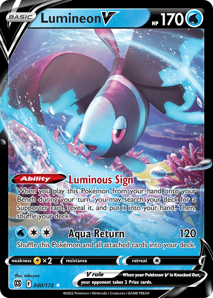 Carta Pokémon Lumineon V 40