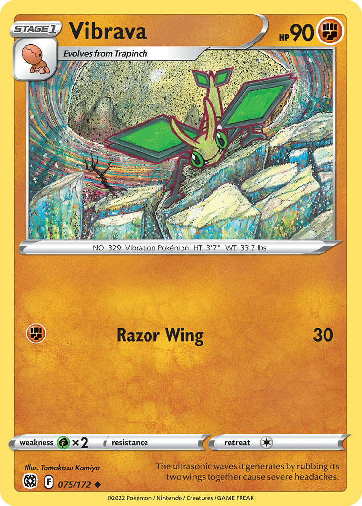 Carta Pokémon Vibrava