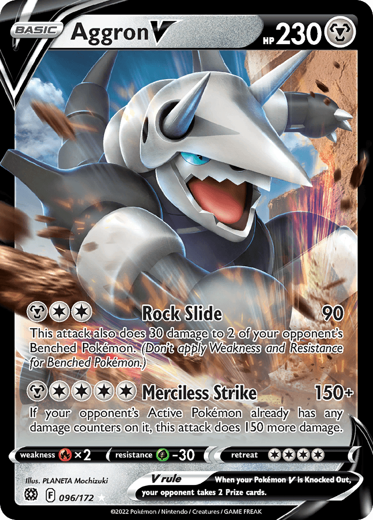 Carta Pokémon Aggron V 96 de Brilliant Stars