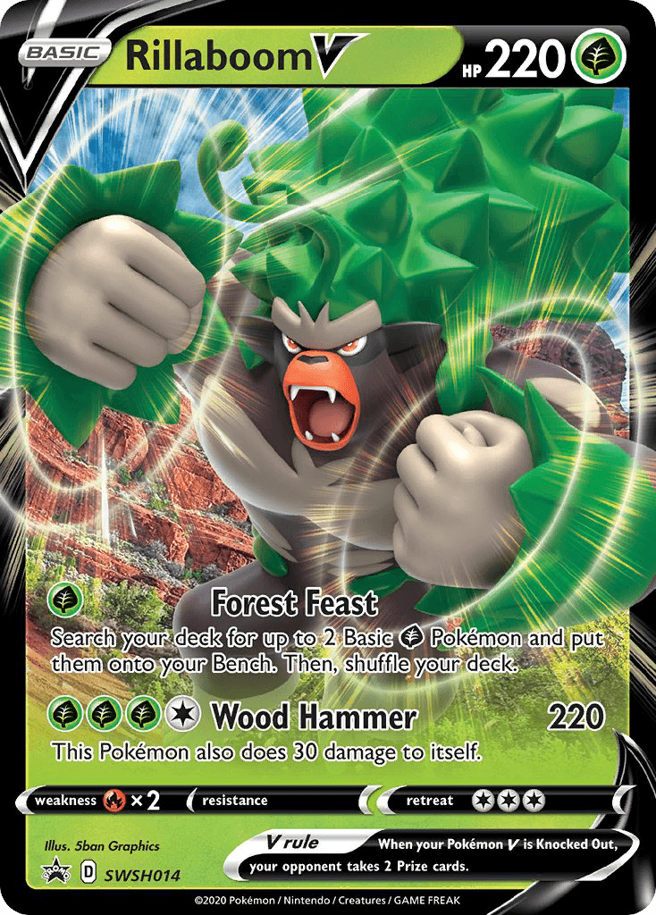 Carta Pokémon Rillaboom V