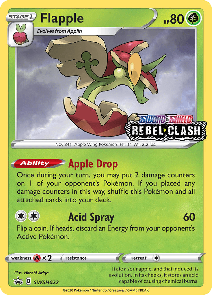 Carta Pokémon Flapple SWSH022