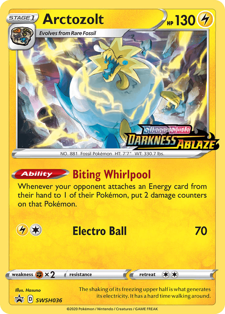 Carta Pokémon Arctozolt SWSH036