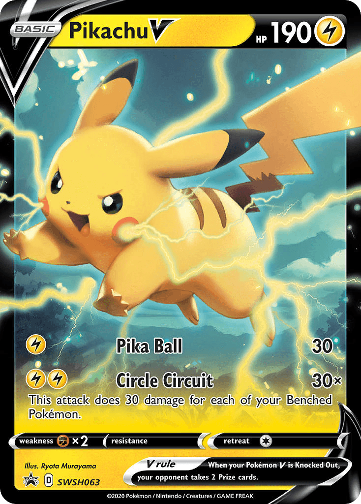 Carta Pokémon Pikachu V