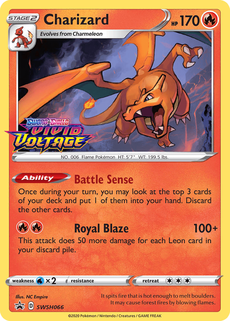 Carta Pokémon Charizard SWSH066 de SWSH Black Star Promos