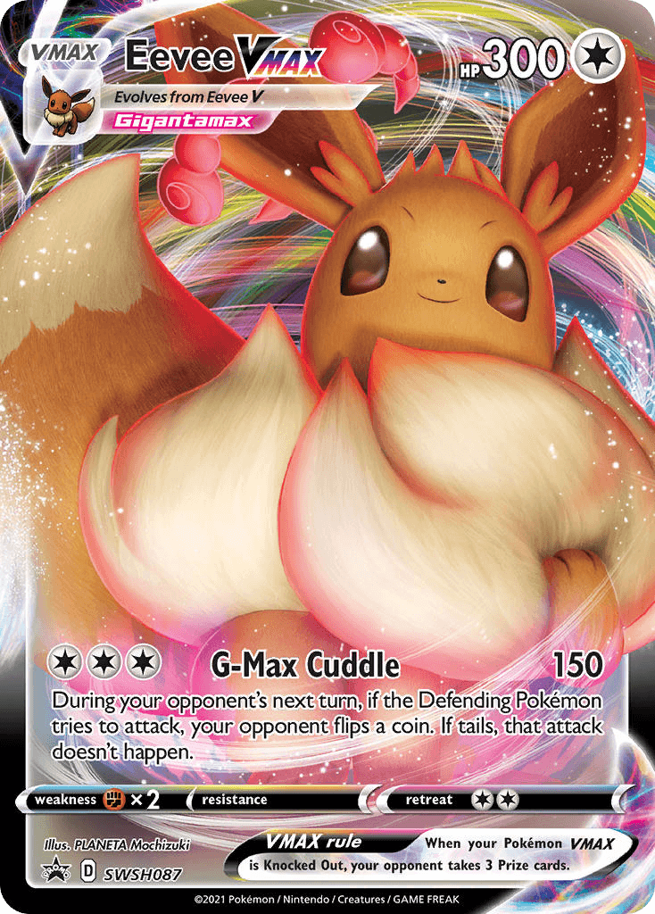 Carta Pokémon Eevee VMAX SWSH087 de SWSH Black Star Promos