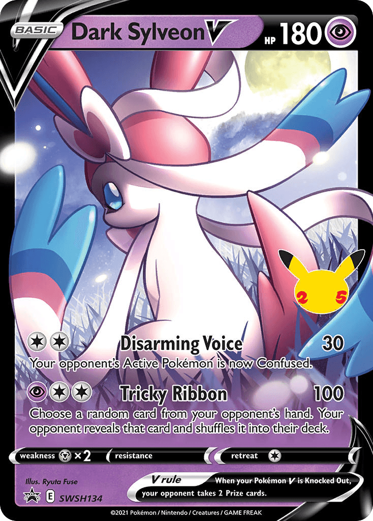 Carta Pokémon Dark Sylveon V SWSH134 de SWSH Black Star Promos