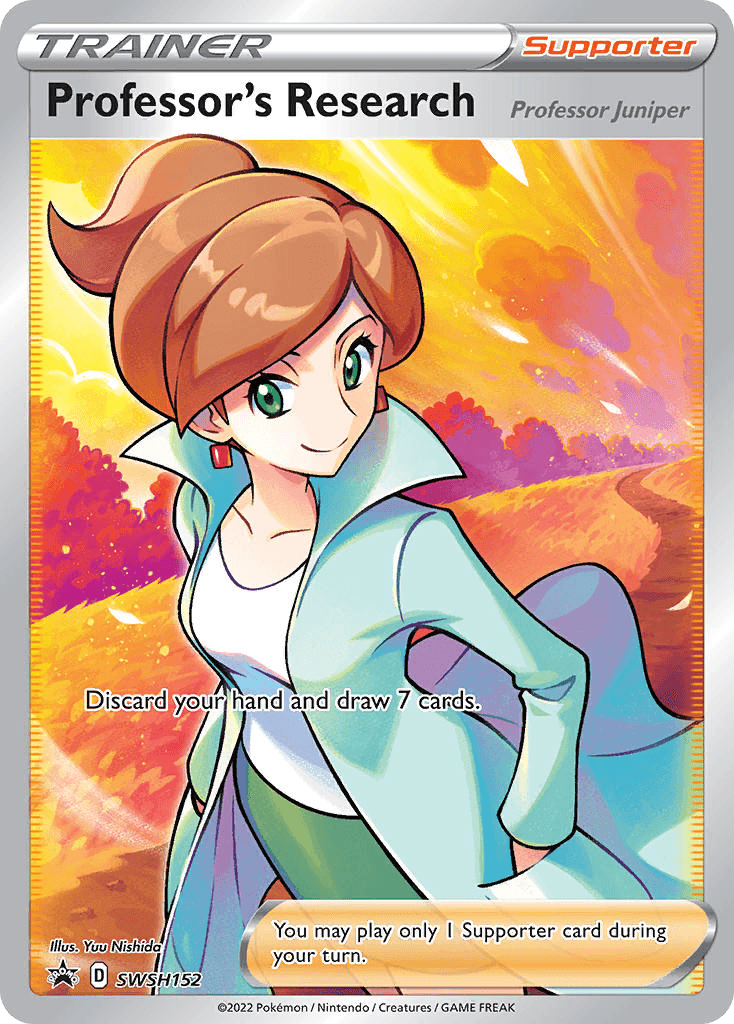 Carta Pokémon Professor's Research SWSH152 de SWSH Black Star Promos