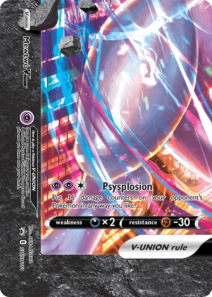 Carta Pokémon Mewtwo V-UNION