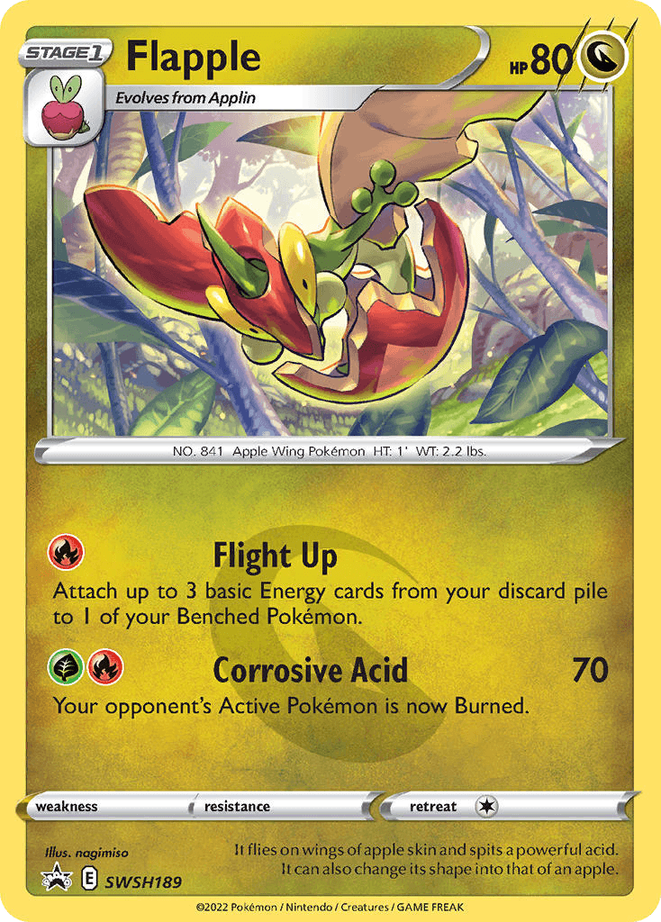 Carta Pokémon Flapple SWSH189