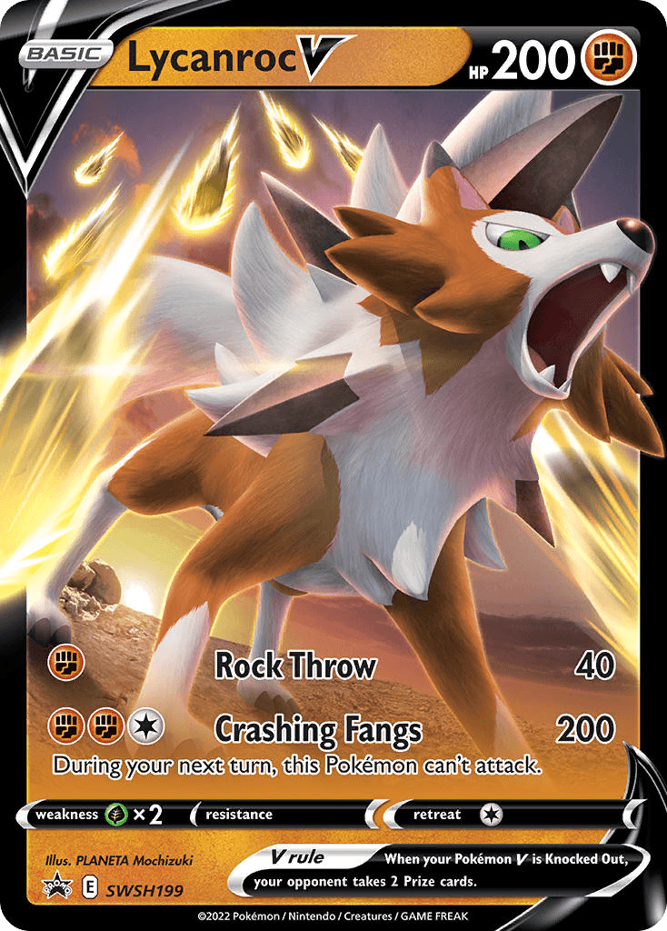 Carta Pokémon Lycanroc V