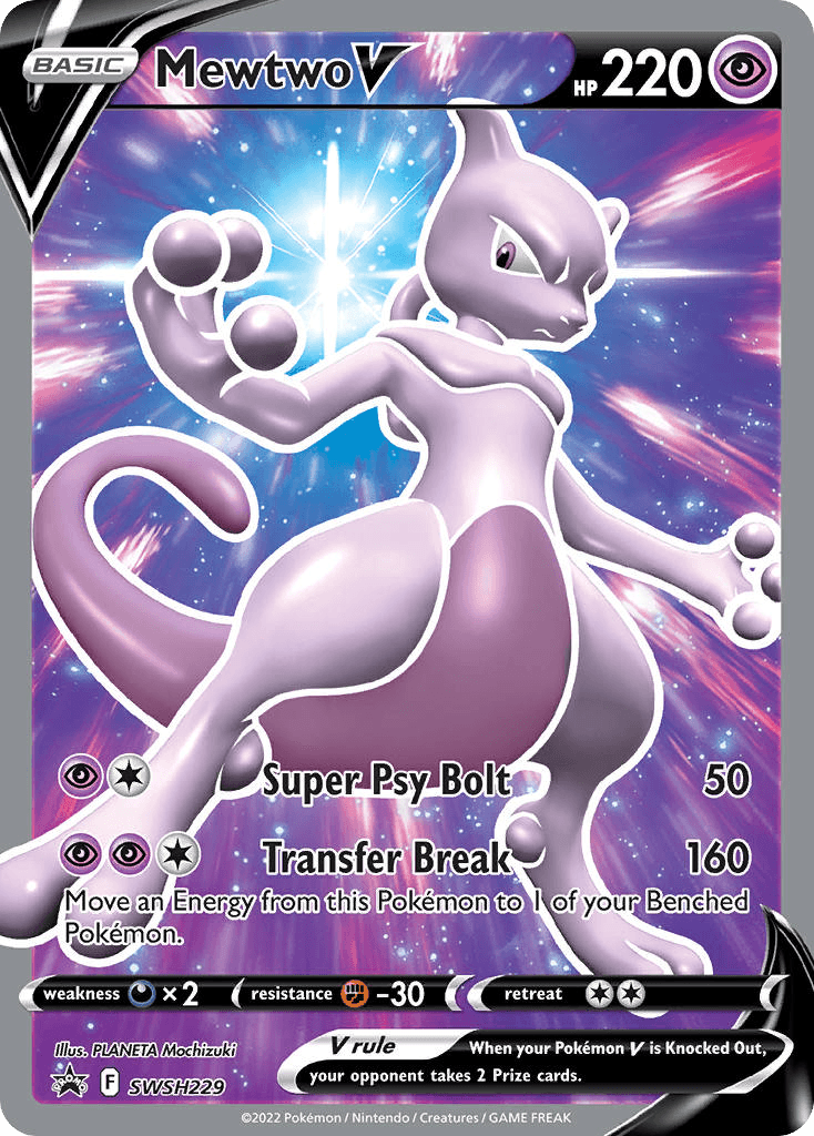 Carta Pokémon Mewtwo V