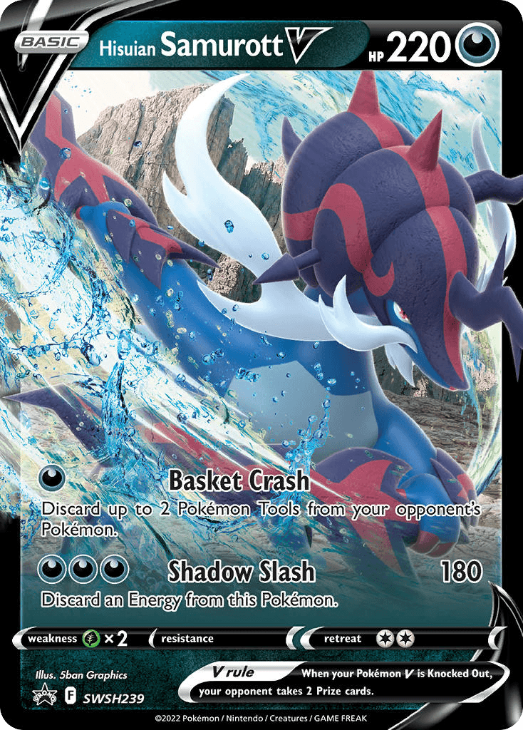 Carta Pokémon Hisuian Samurott V
