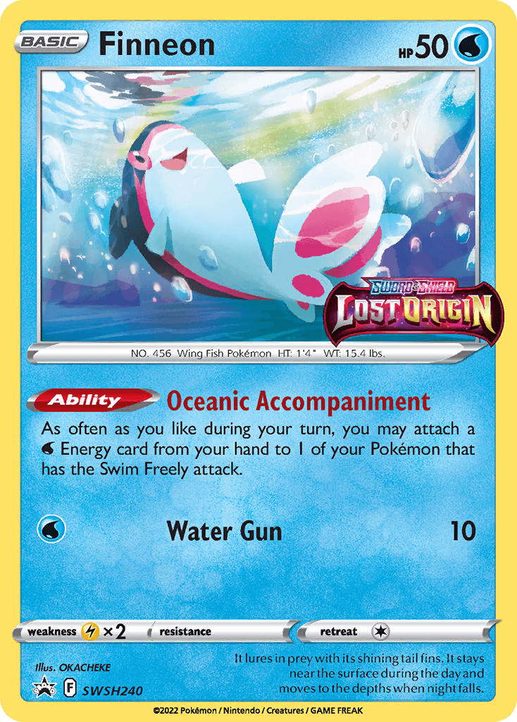 Carta Pokémon Finneon SWSH240 de SWSH Black Star Promos