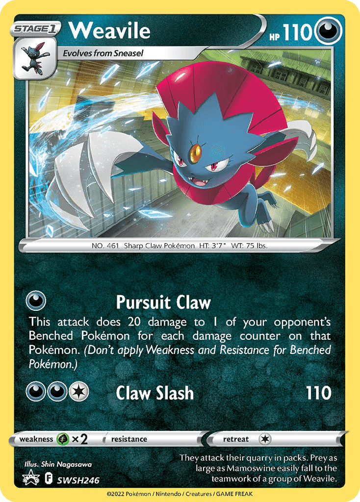 Carta Pokémon Weavile