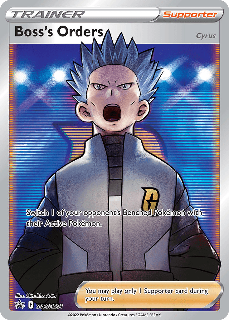 Carta Pokémon Boss's Orders SWSH251 de SWSH Black Star Promos