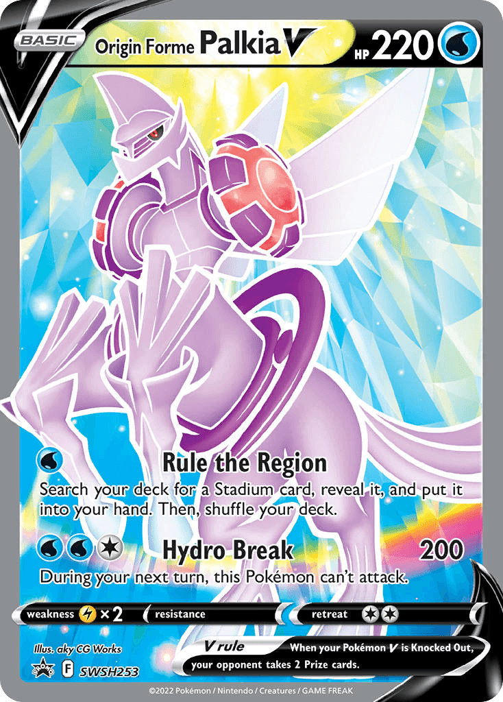 Carta Pokémon Origin Forme Palkia V SWSH253